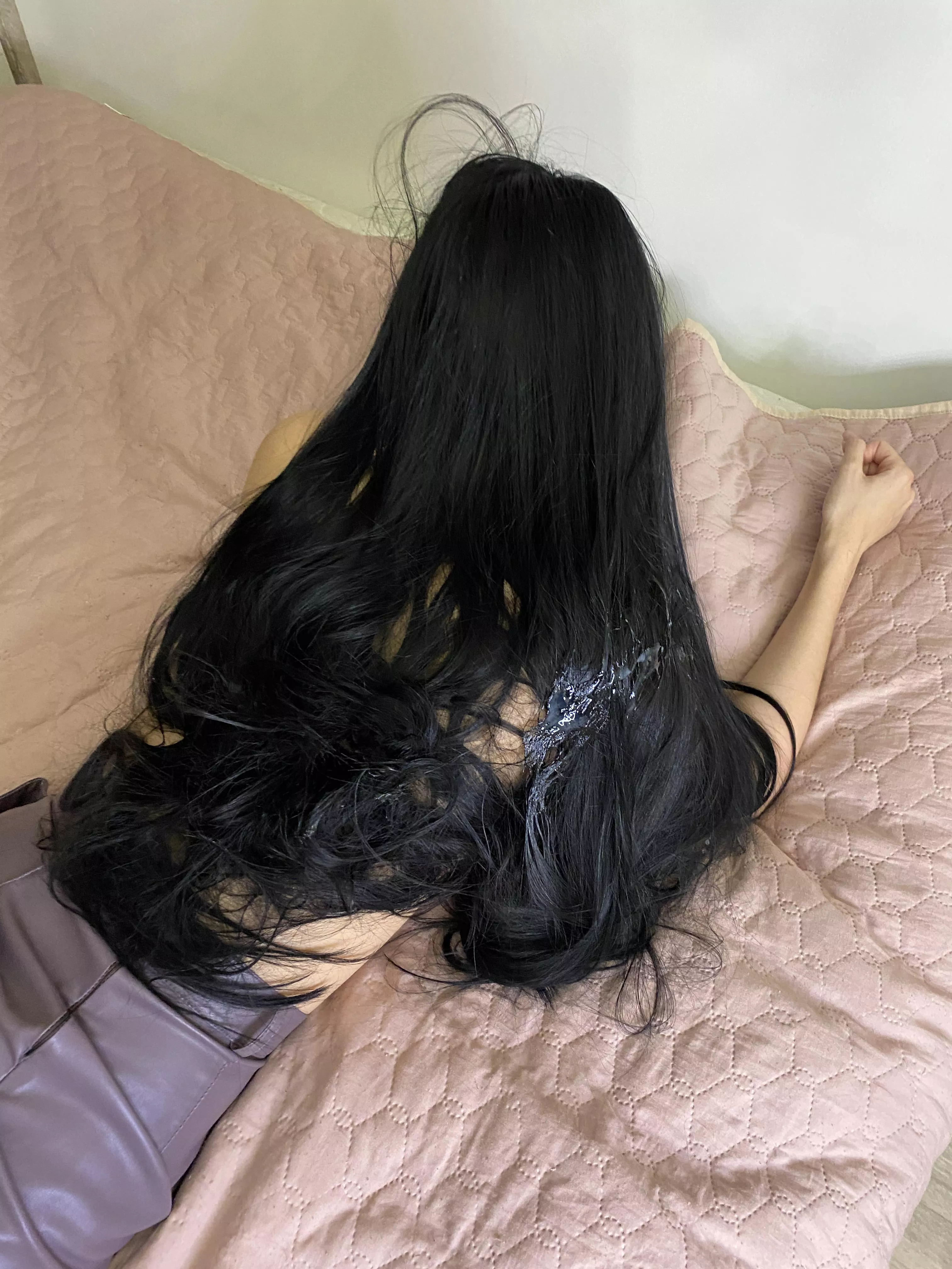 My boyfriend loves my long black hair