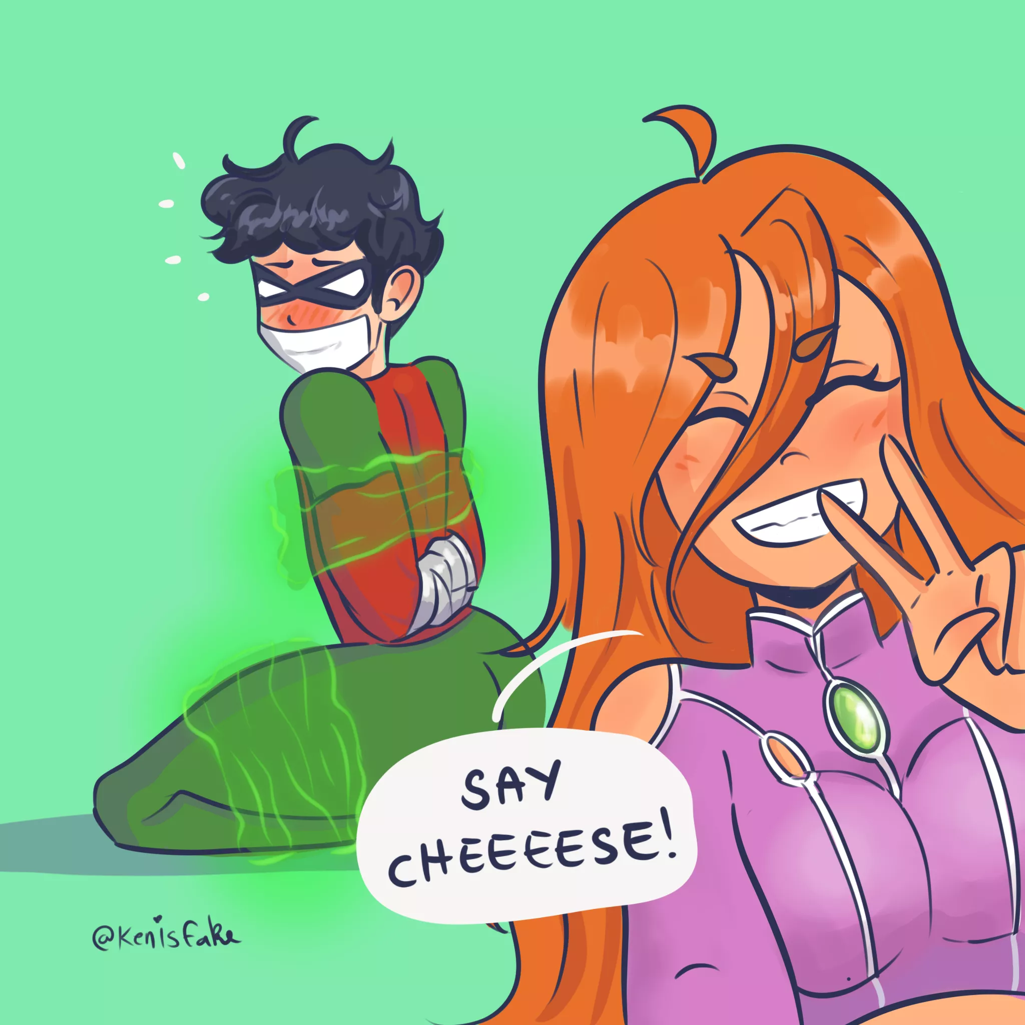 Starfire's trick 😬✌️ [oc]