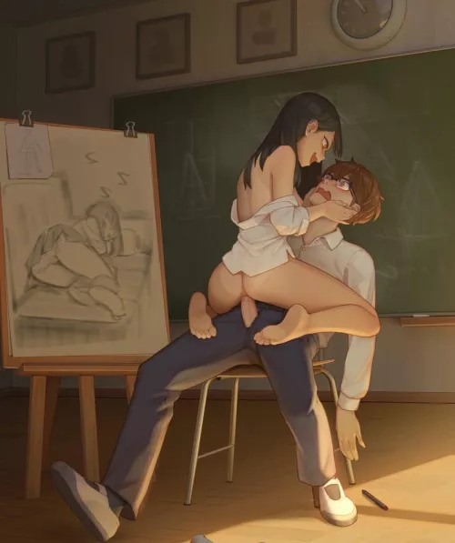 taking a break from drawing