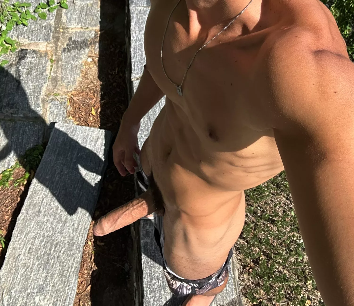 Was outside and had an urge to pull my pants down