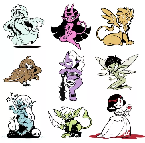 Which monster girl is your favourite? art by BunnyBones