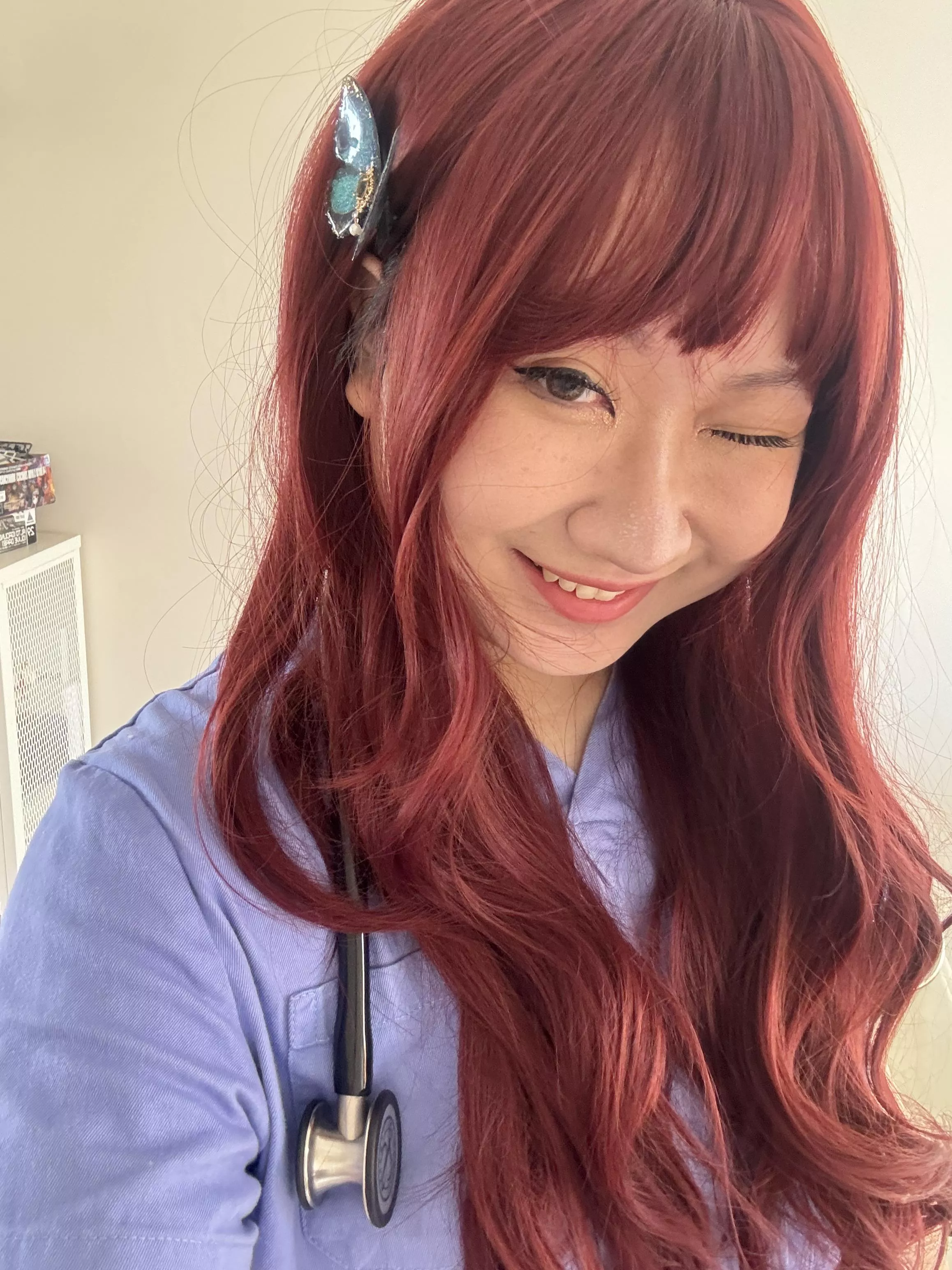 Would you like to see what’s under my scrubs?;)