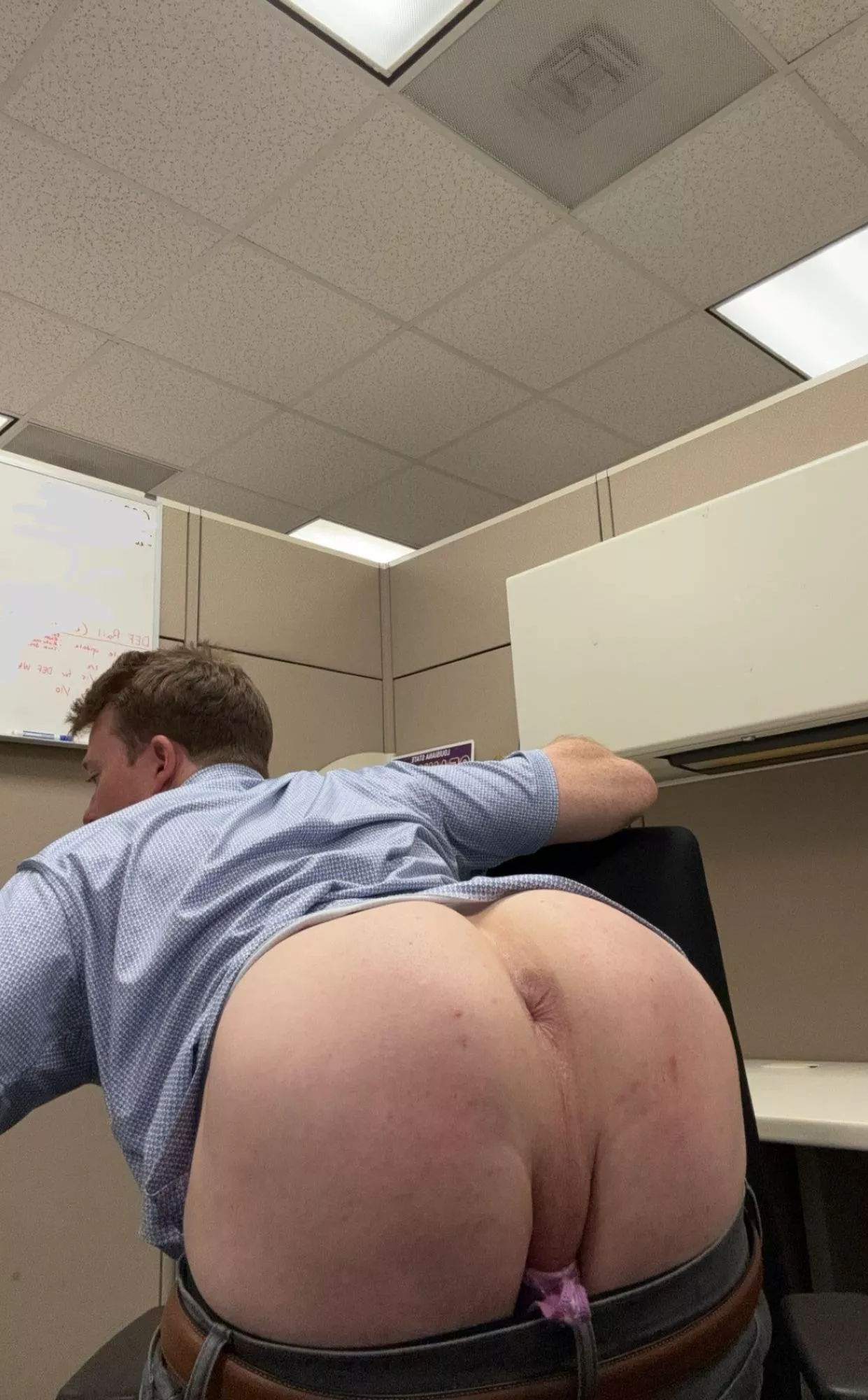 Adjusting my cubicle chair