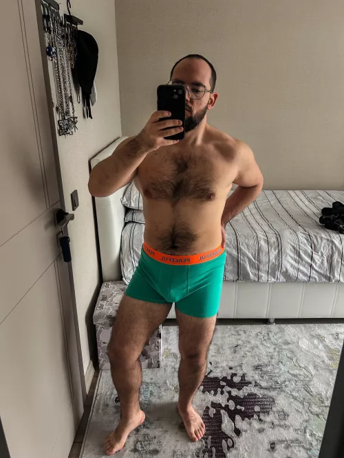 After the gym underwear  sweaty,it smells and horny