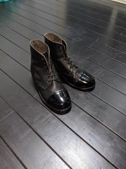 Ammo boots, polished.