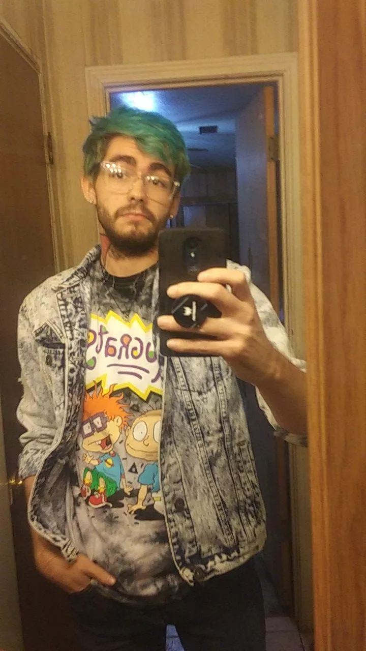 Before my hair faded. 