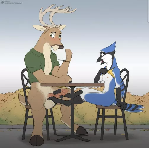  Cafe footjob (jishinu) [MF]