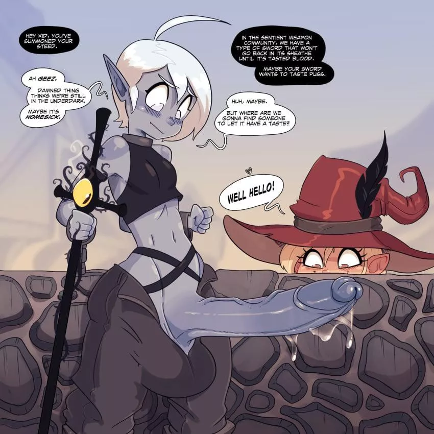 Eh? Oh hi miss dwarf!