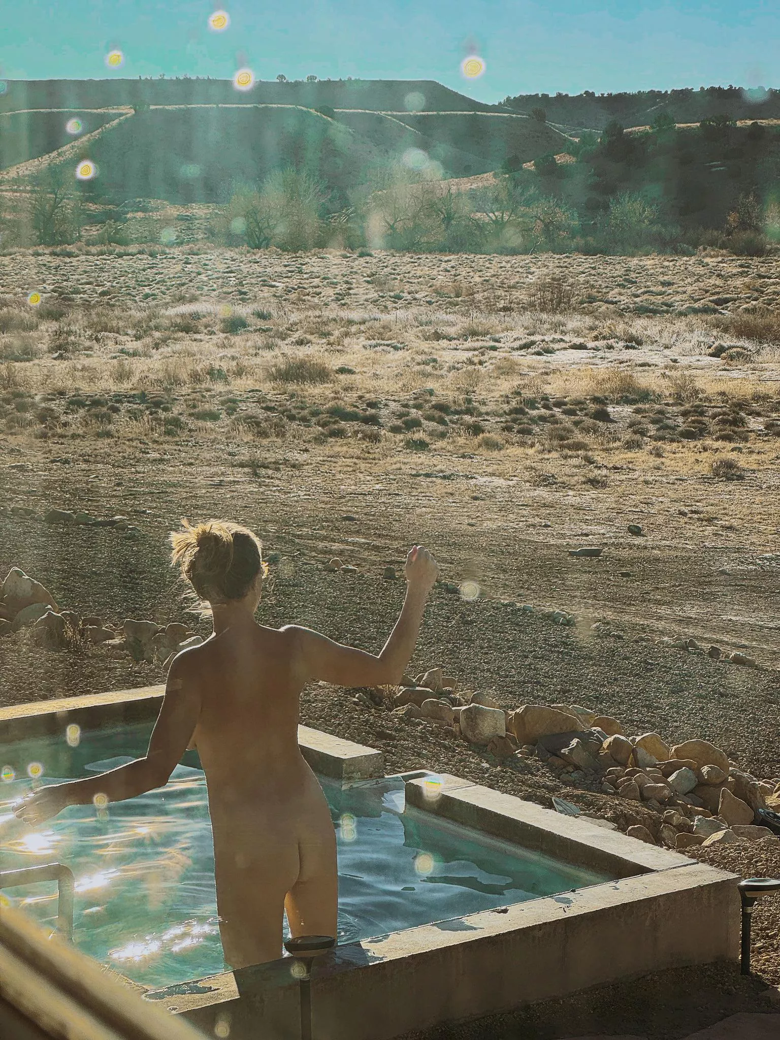 Enjoying the view and being naked and free