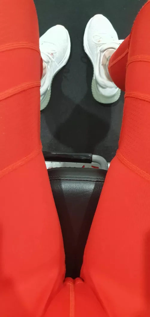 Finding my own camel toe very distracting at the gym