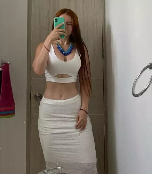 I feel sexy even in a simple skirt