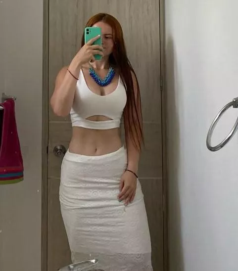 I feel sexy even in a simple skirt