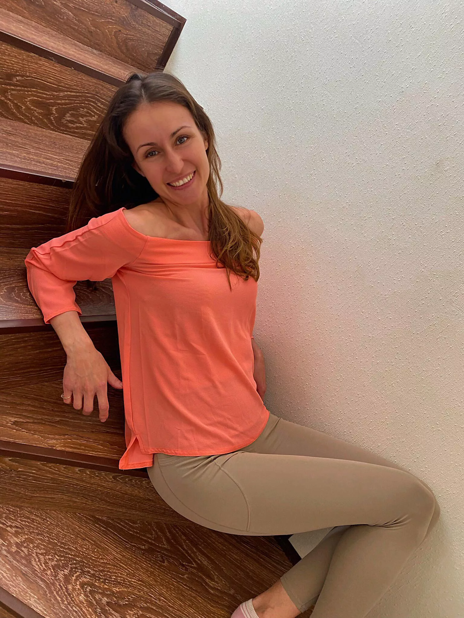 I lay down on the stairs waiting for attention from you.