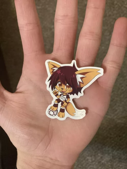I looked through some World Cup 2022 stickers that I got 2 years ago and found a furry sticker.