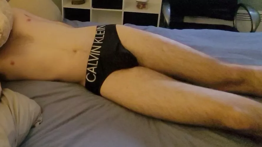In bed in my briefs 😋