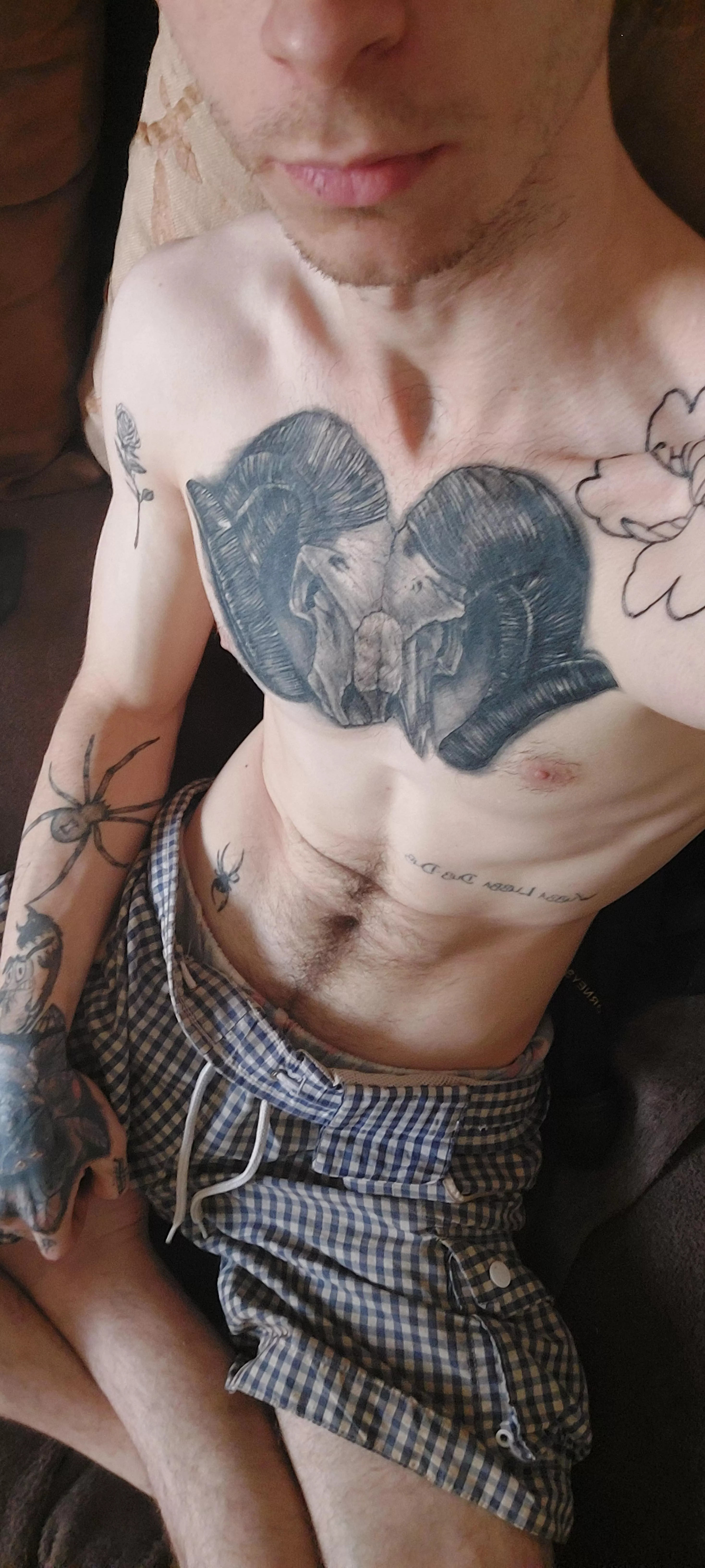 Lean, tatted and slightly hairy