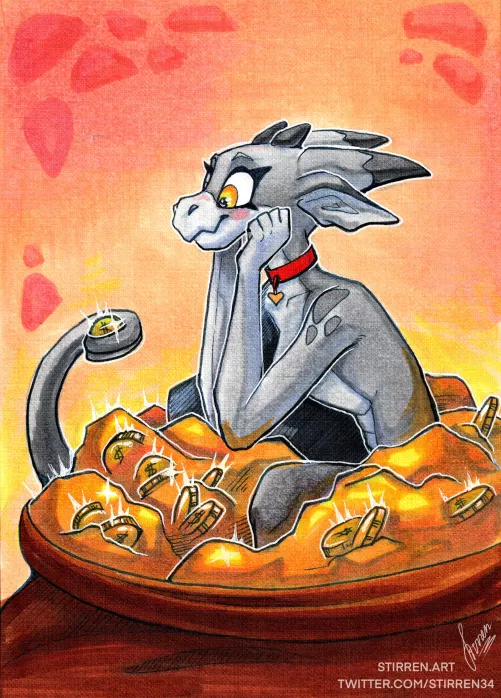 Little Treasure (gift, traditional art by me)
