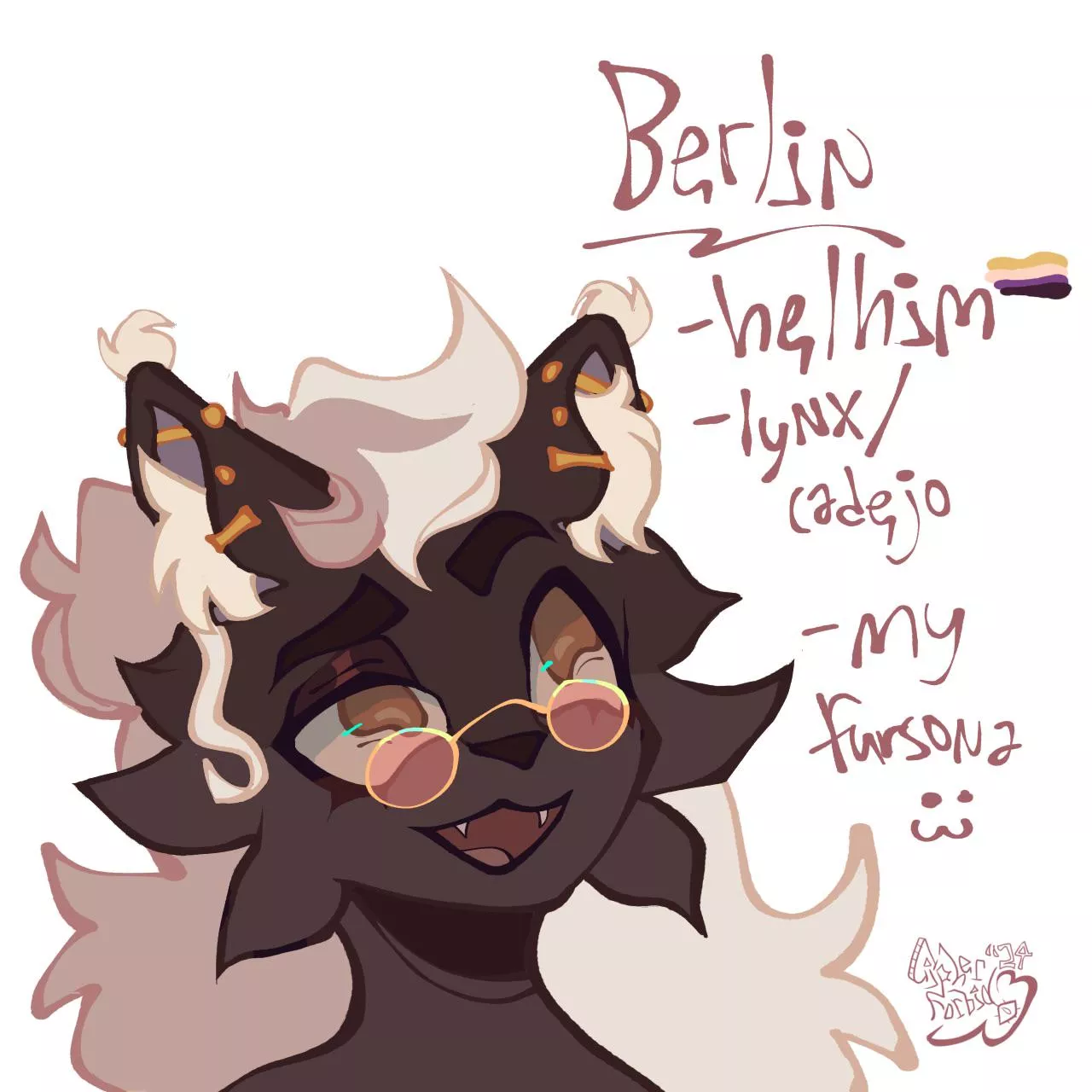 made a proper fursona :3 [OC]