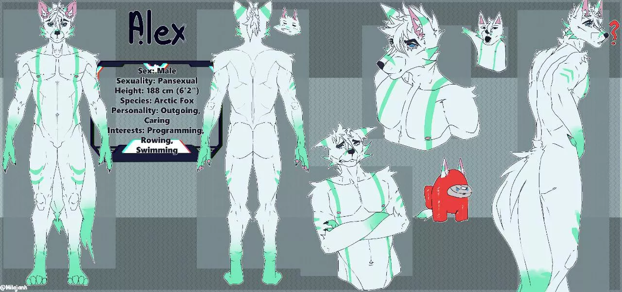 Made a small refsheet for a friend of mine