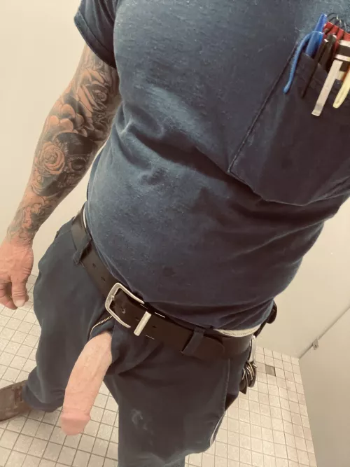 My cut semi hard cock