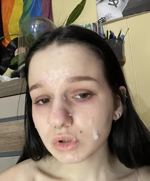 my daddy likes how my face looks now