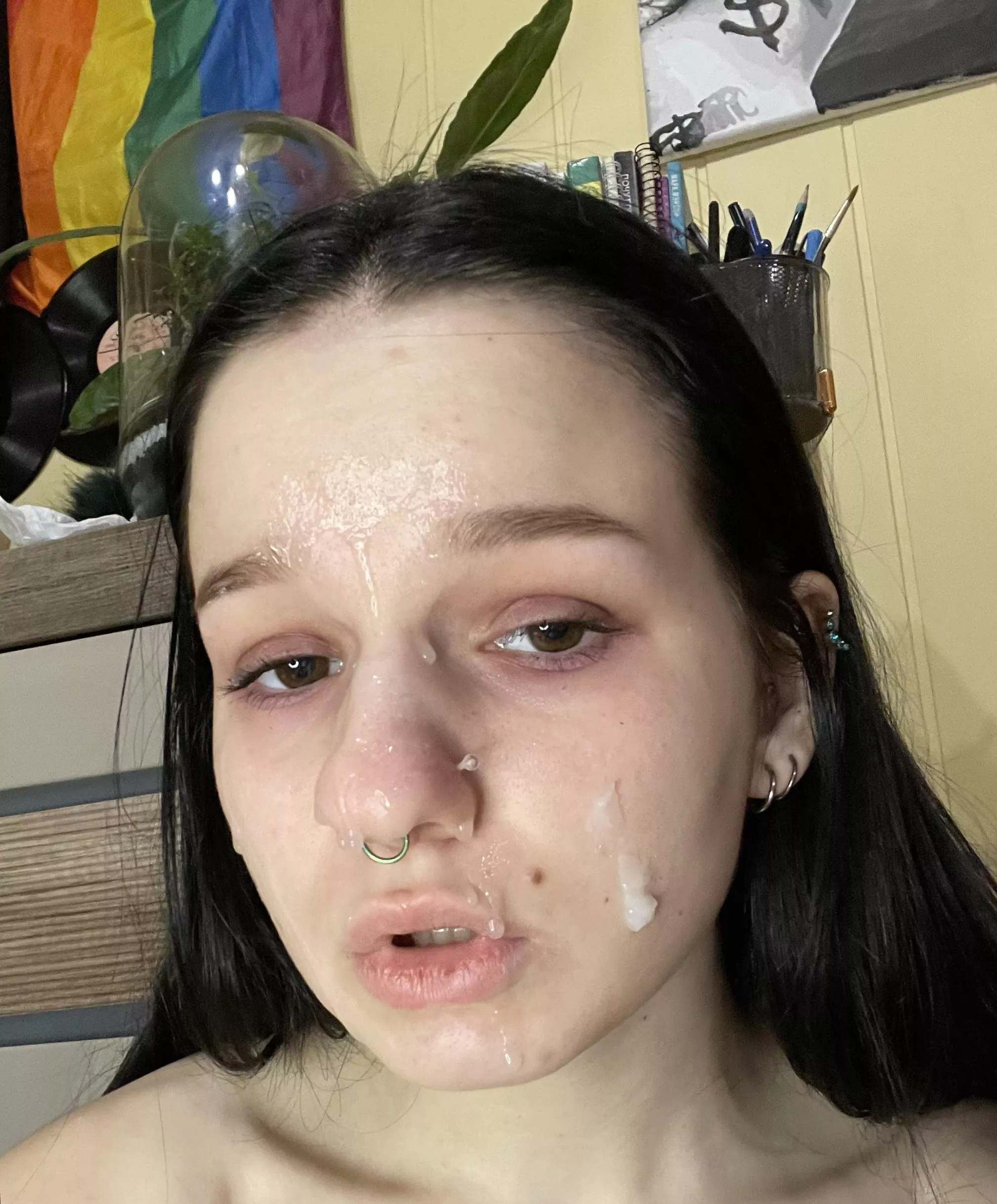 my daddy likes how my face looks now