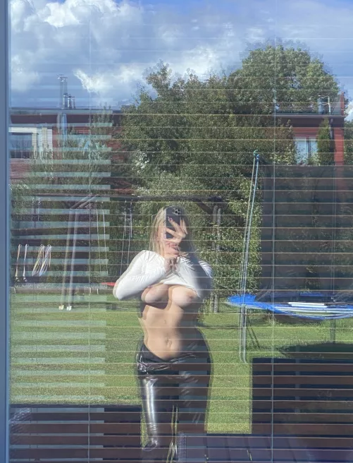 My neighbor can see me ;)