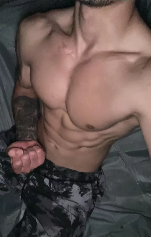 My tatted forearm + my fist i wanna shove up somewhere tight 😈