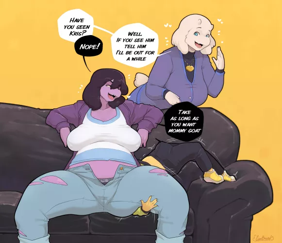 No idea where he is [Susie, Toriel and Kris] (Cumbread)