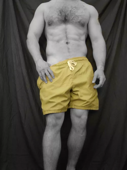 Post workout pump, had to get back to the room because of no photography [m]