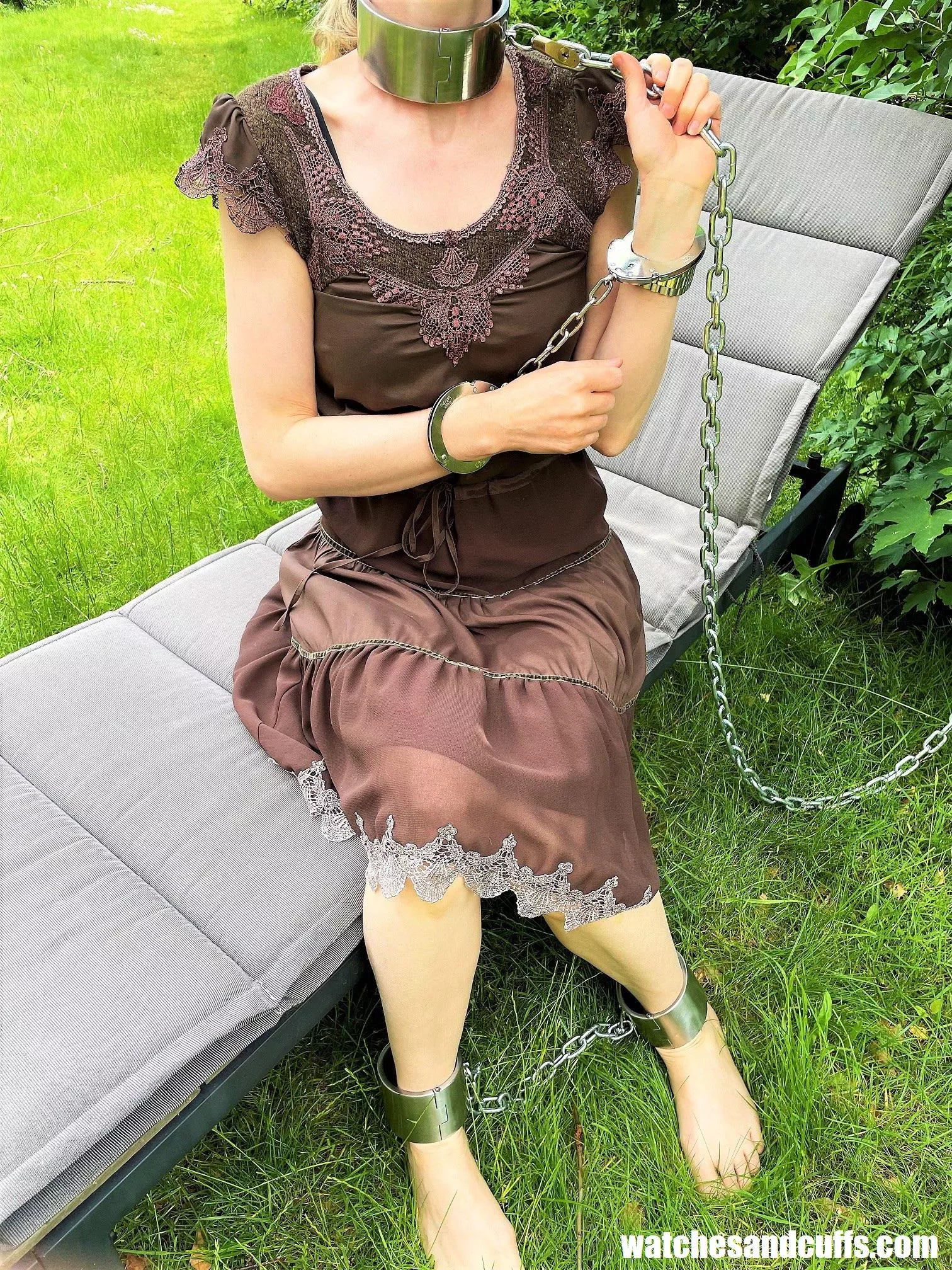 Time to read a good book. Nothing else to do when I'm chained like this!