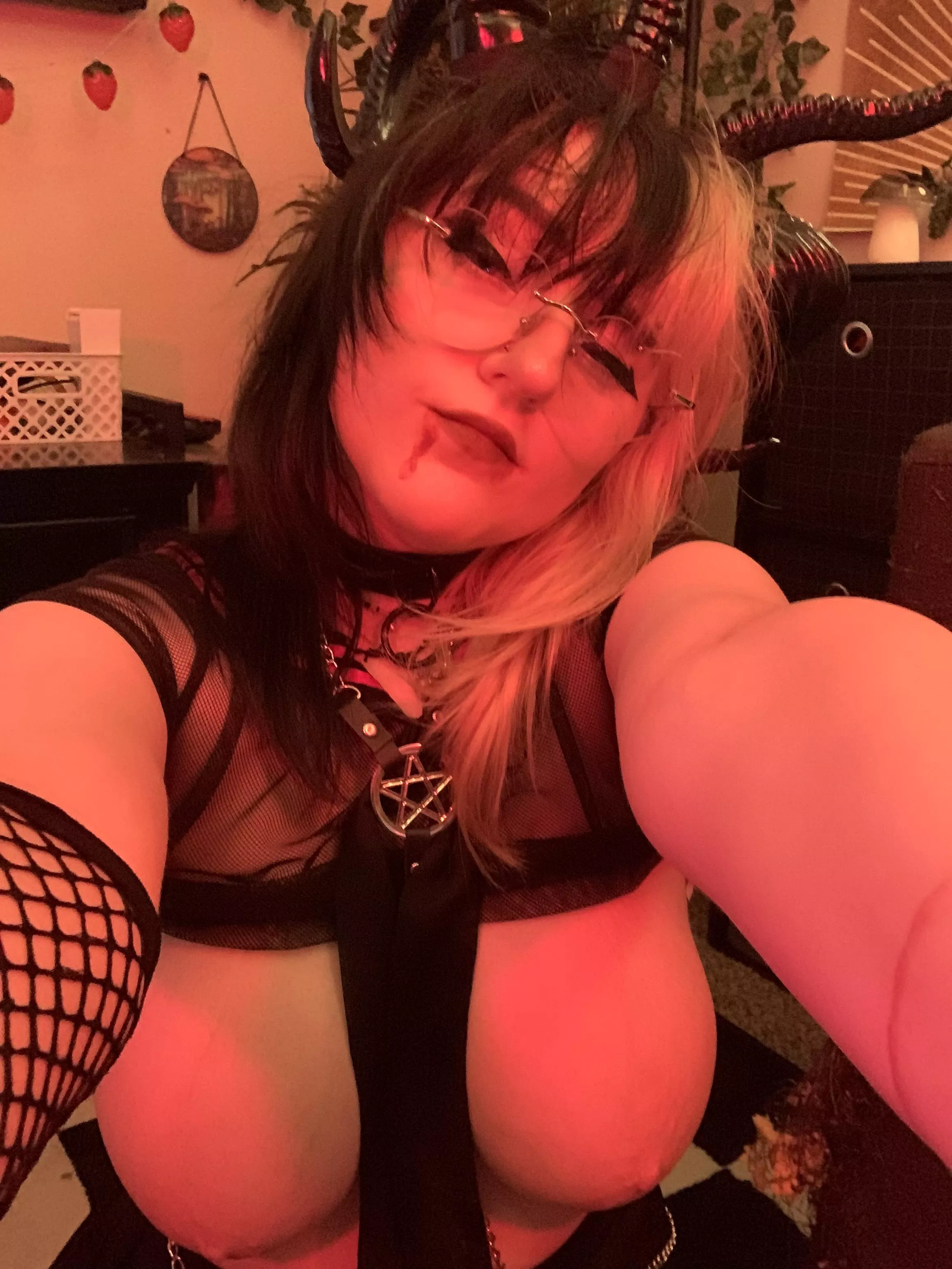Would you let this big titty succubus suck your soul out through your cock?