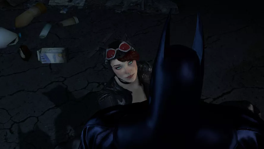 A Place to Hide Batman and Catwoman as we don't see them, 1,24 min video in description