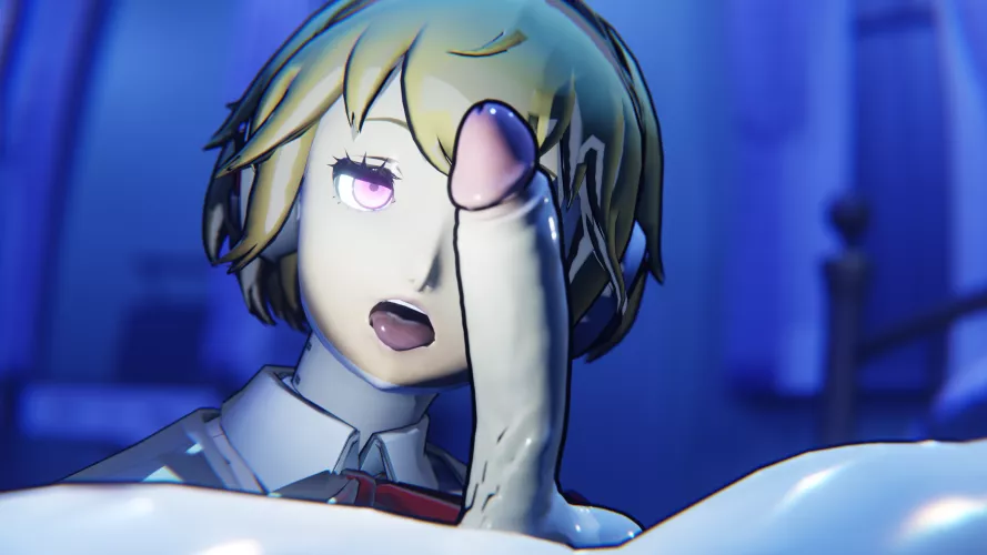 Aigis has too much fun testing things on her master (@Rizzykawai)