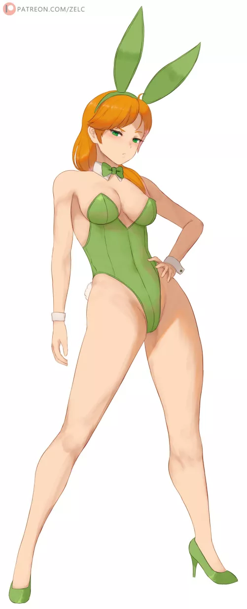 Alex in a bunny outfit