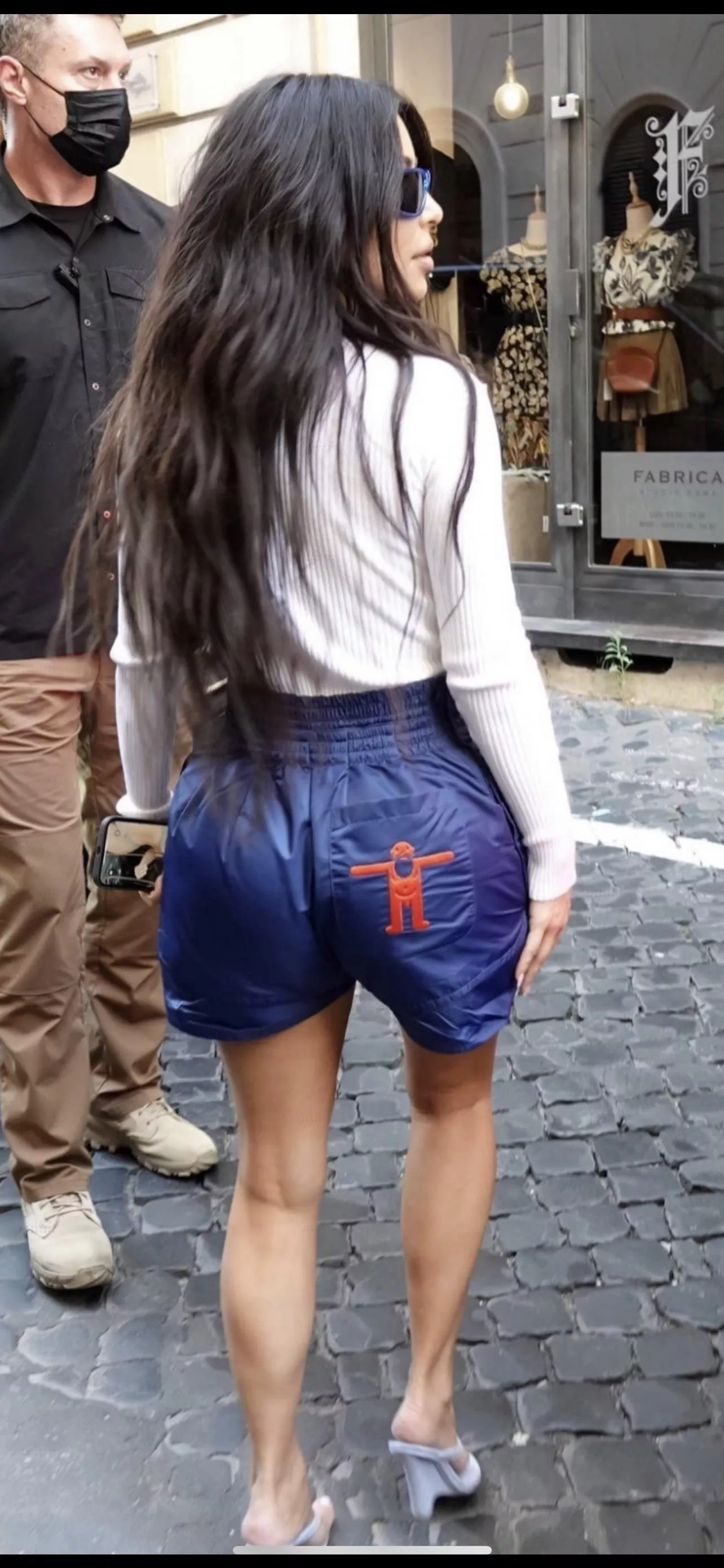 Blue shorts booty 🍑