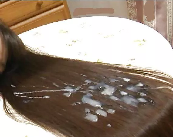 Can’t wait to roll my hair with all that cum in it😍❤️