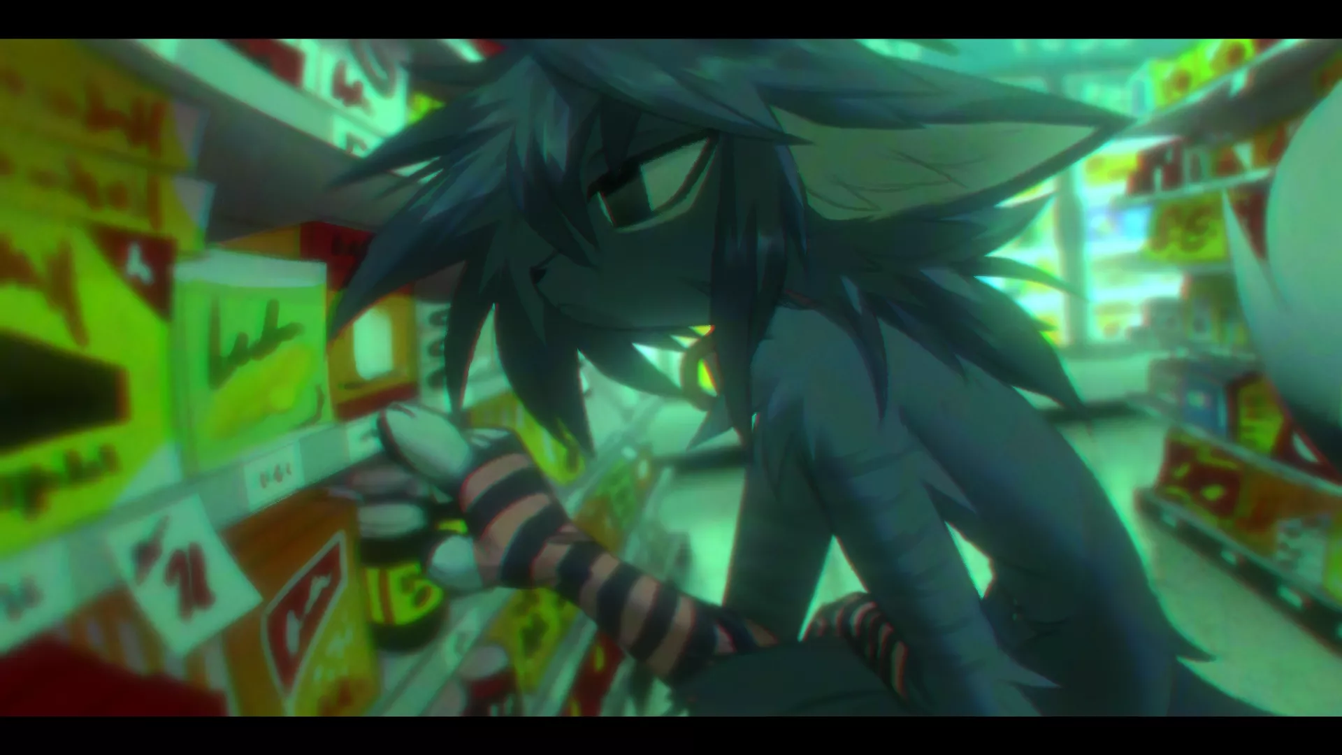 Convenience Store (art by me @Sancosity on Twitter)