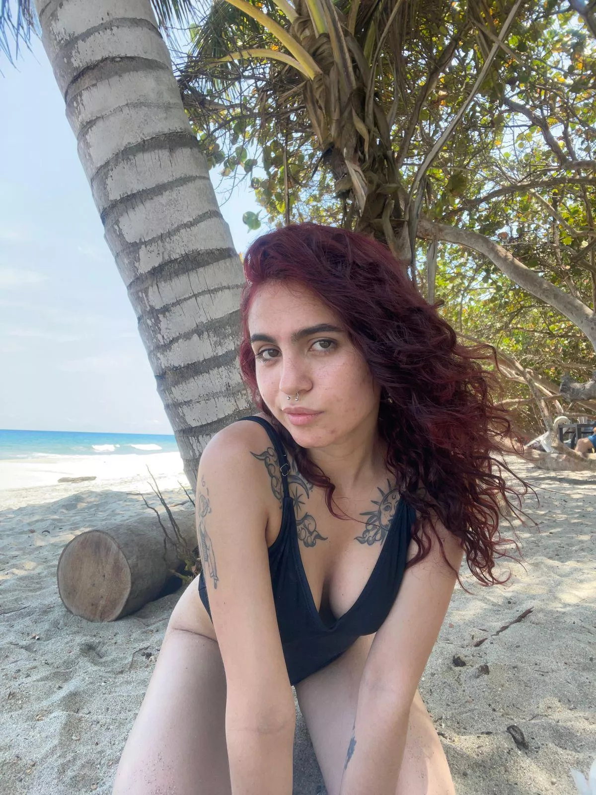 hot Latina on the beach