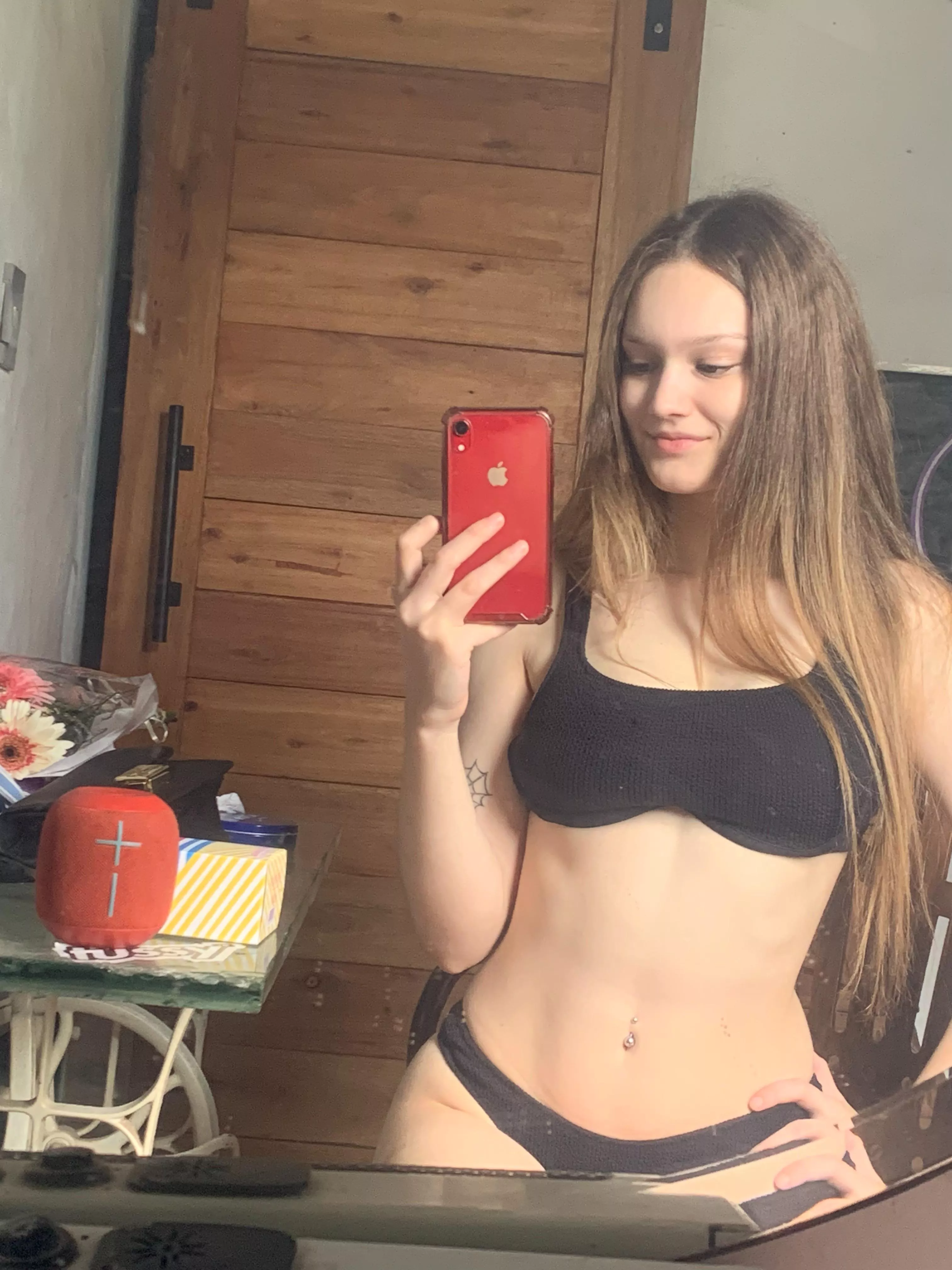 How does a black bikini look at my pale body?