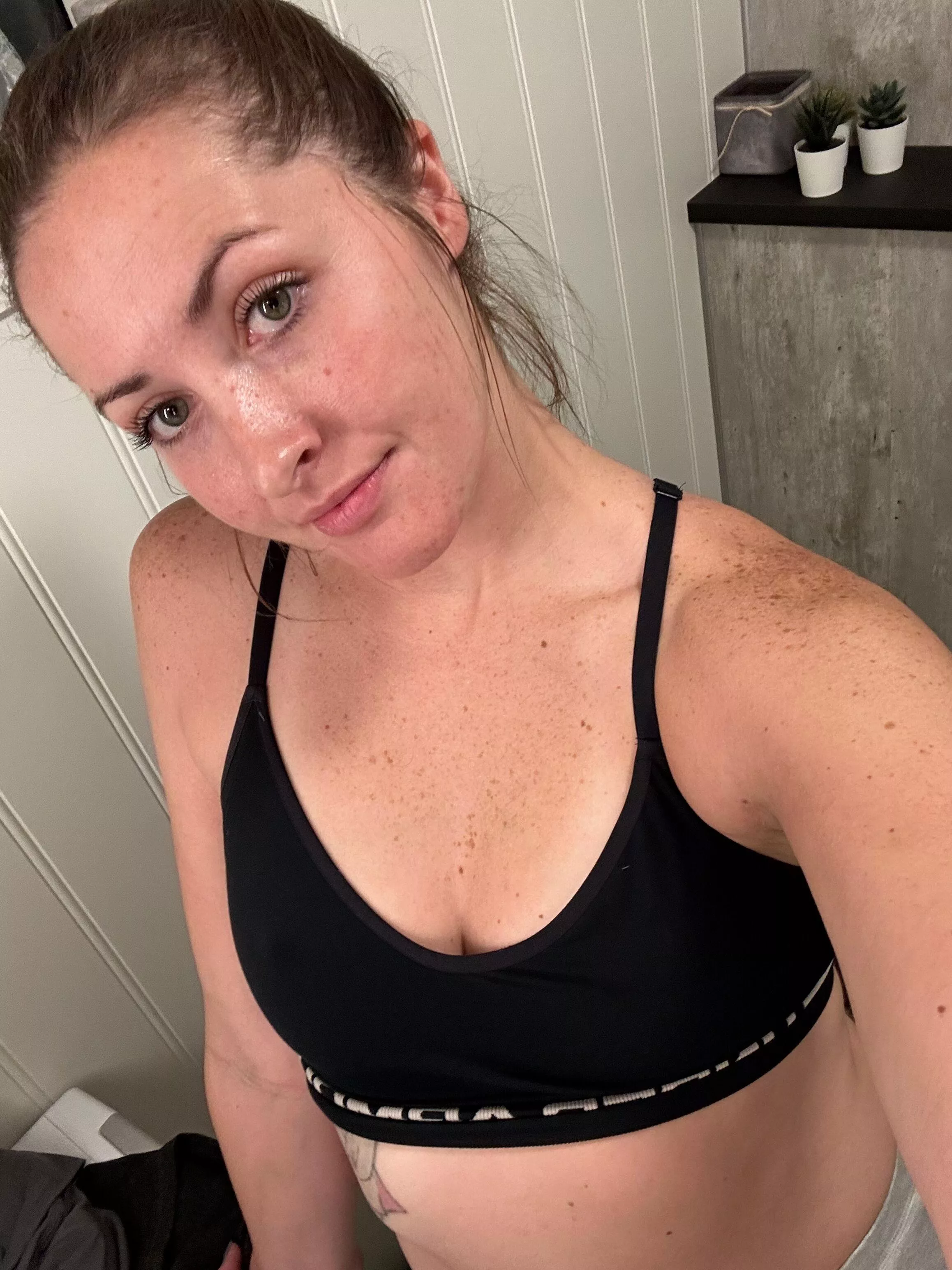 I'll leave the sports bra on if it's ok with you :)