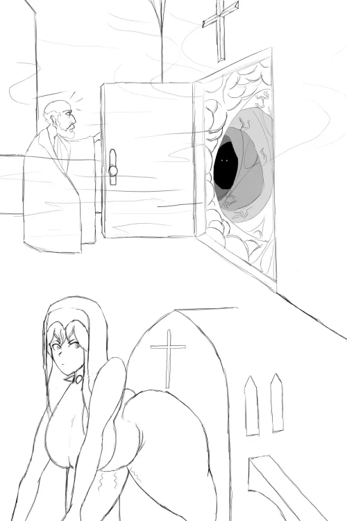 {Image} Door to Heaven (lineart by me)