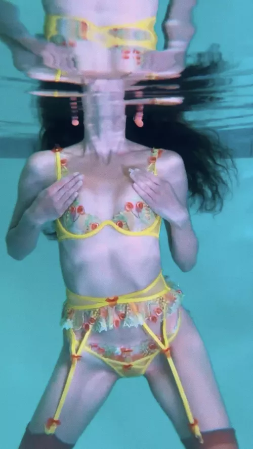 Lingerie, underwater...