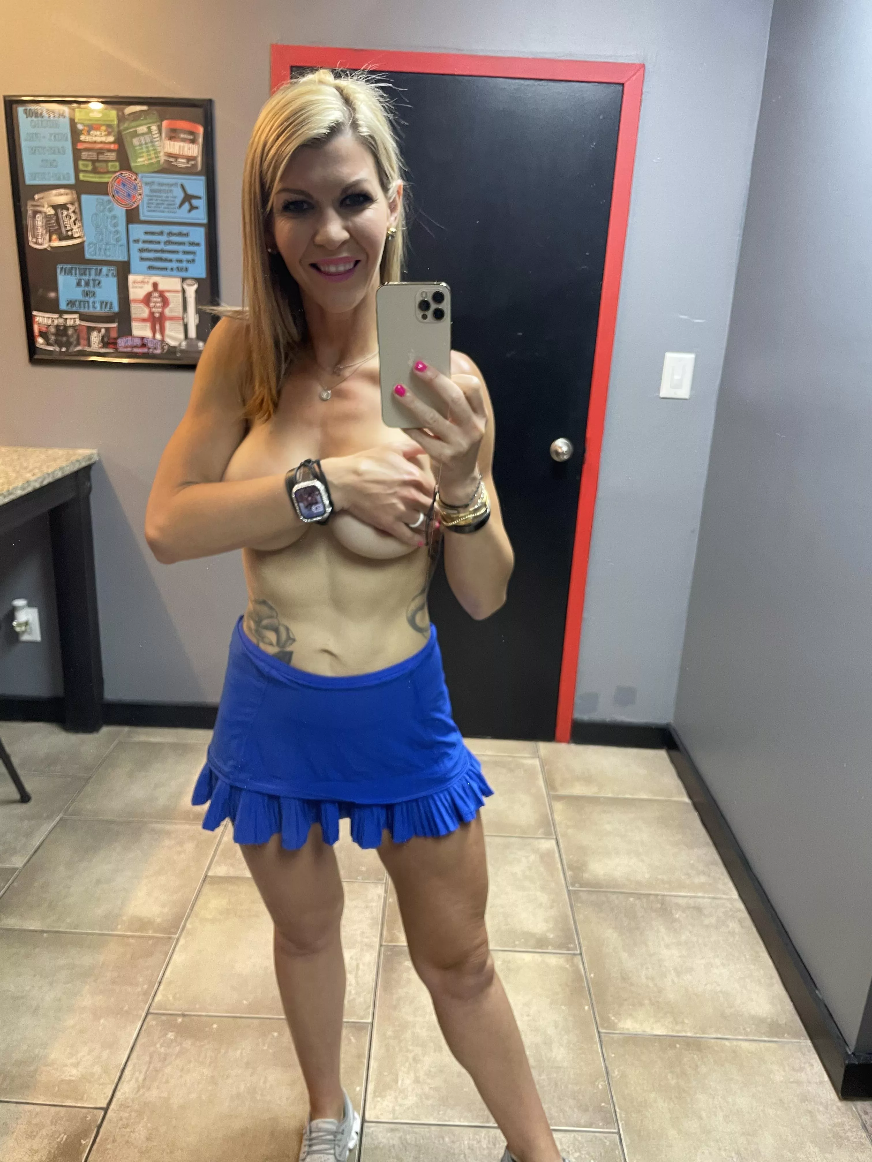 Locker room gains check. 40 year old still got it