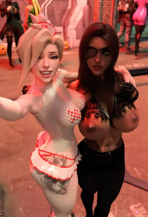 Mercy and Ana (Lewdink) [Overwatch]
