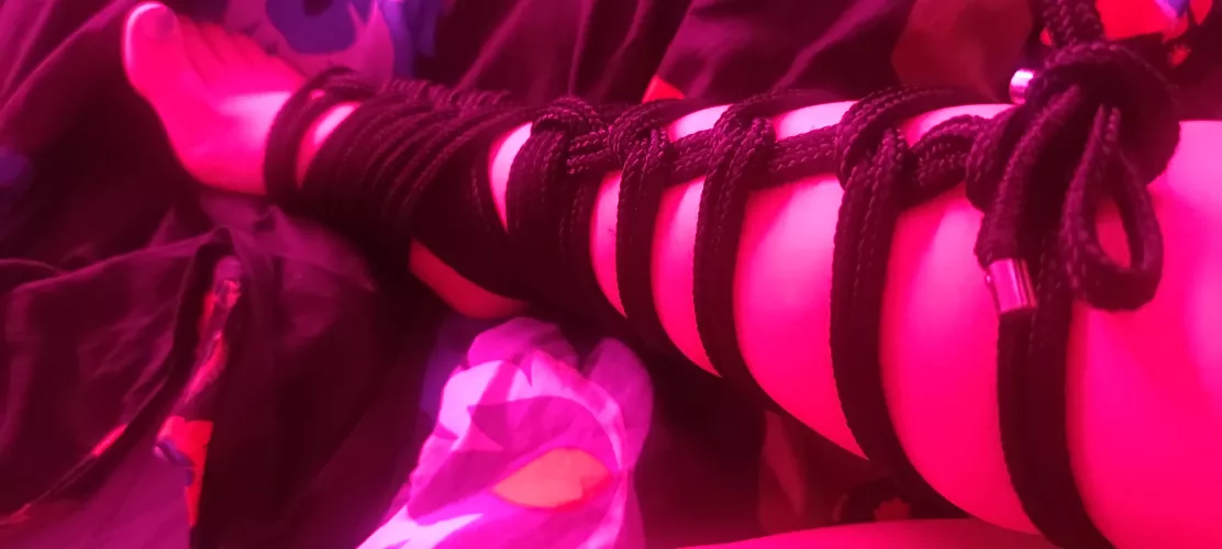 My partner tried a new tie