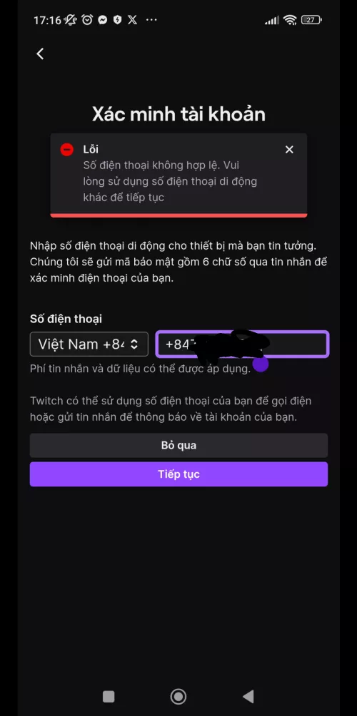 Okay, so i wanted text a guy, but it forces me to enter my phone number,