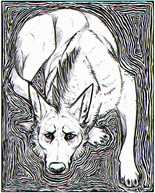 Right Place (old art by me, @hollowdruid FA/X)