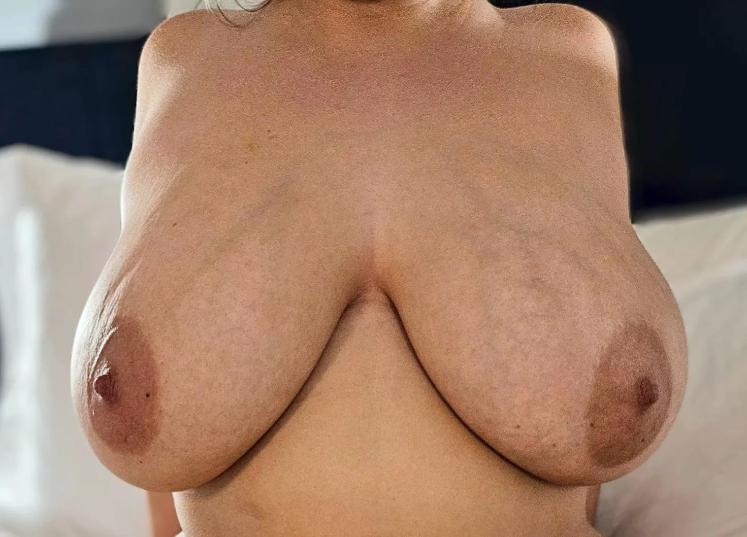 Saggy, veiny and full of milk