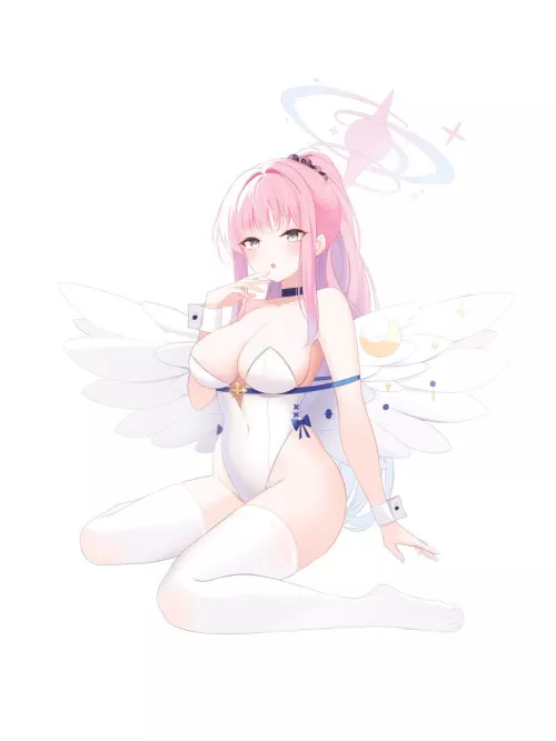 Sexy and cute angel waifu